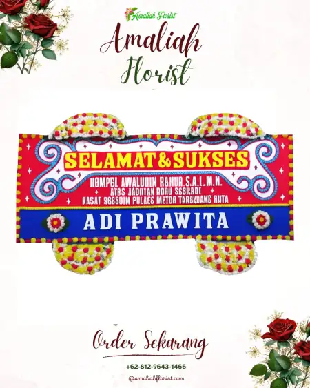 Papan Bunga Ucapan Selamat Lemong